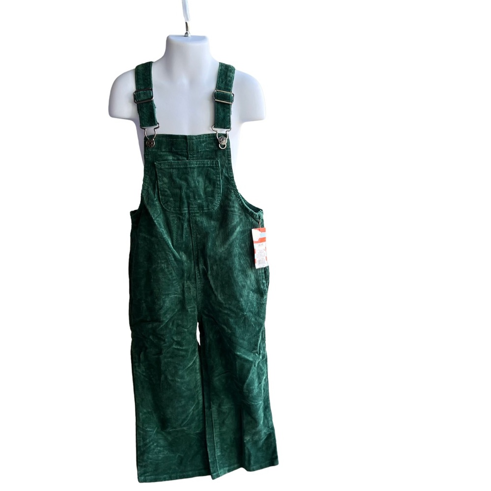 Cat & Jack girls green overalls